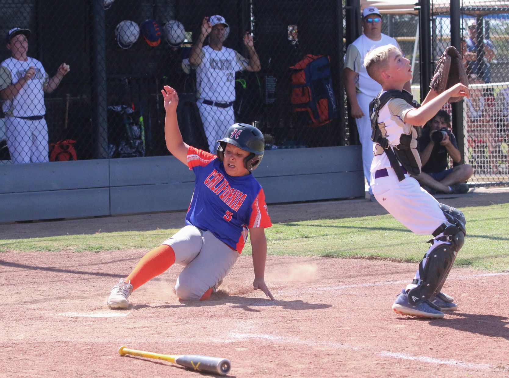 Contagious hitting, errors lifts Central California in World Series opener